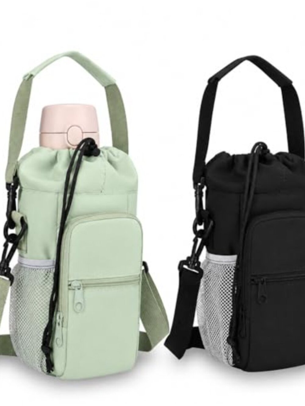 2 Pack Water Bottle Holder Carrier 30-40 oz Insulated Water-Resistant Strap